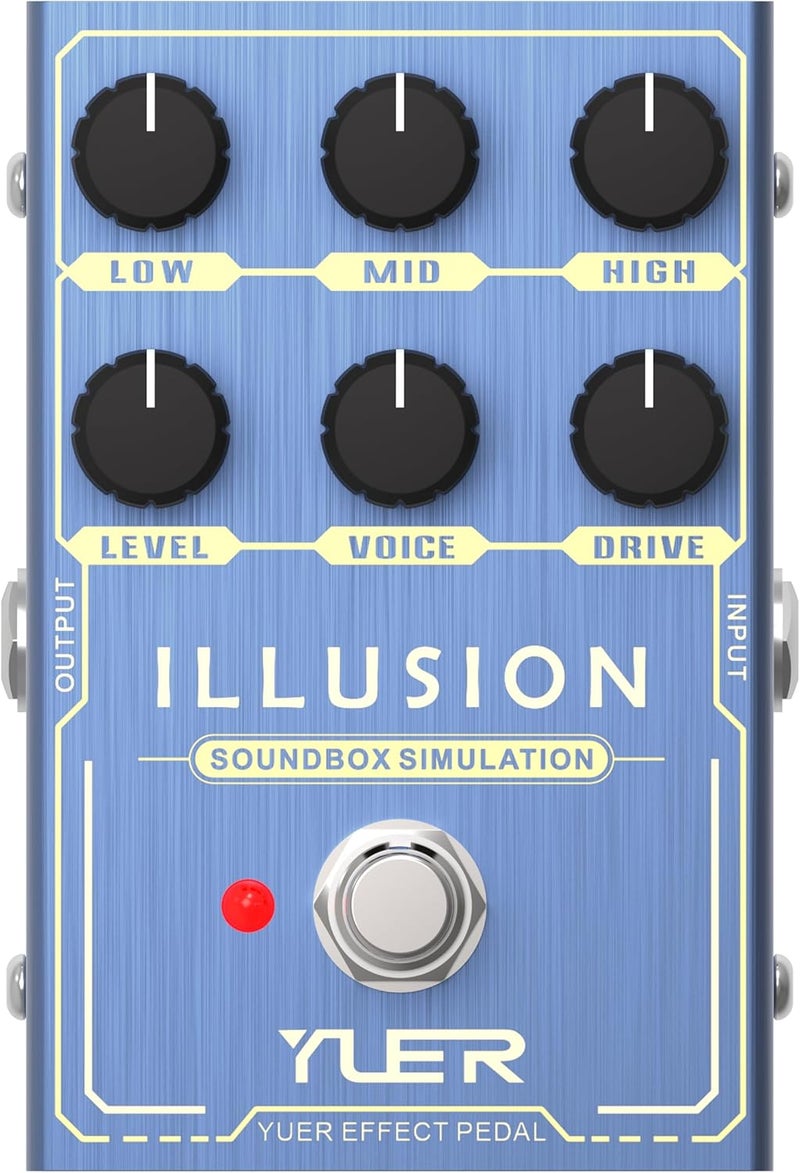 Kmise ILLUSION Guitar Pedal, Electric Guitar Effects Overdrive Pedals Mini Single Type DC 9V True Bypass - Image 3